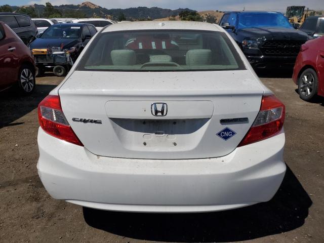 19XFB5F59CE001955 - 2012 HONDA CIVIC NATURAL GAS WHITE photo 6