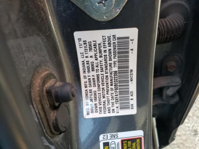 19XFA1F60BE022356 - 2011 HONDA CIVIC LX-S Gris photo 13