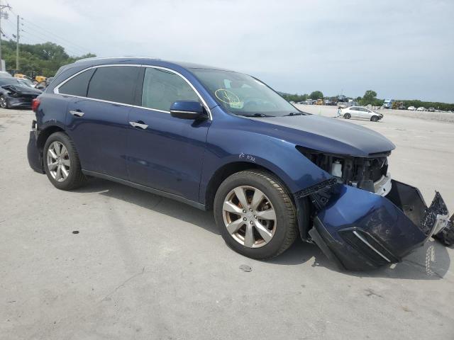 5FRYD4H94GB009408 - 2016 ACURA MDX ADVANCE BLUE photo 4