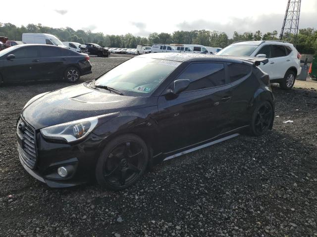 KMHTC6AE1EU199136 - 2014 HYUNDAI VELOSTER TURBO BLACK photo 1