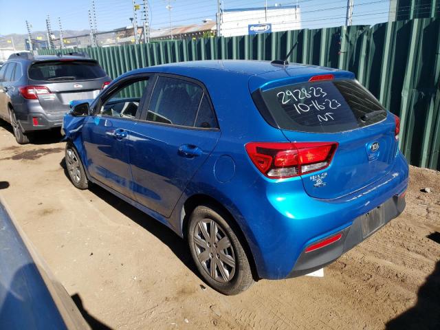 3KPA25AD7ME402205 - 2021 KIA RIO S BLUE photo 2