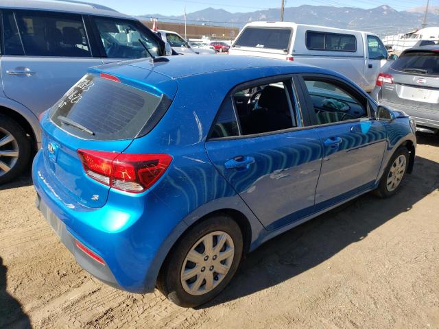 3KPA25AD7ME402205 - 2021 KIA RIO S BLUE photo 3