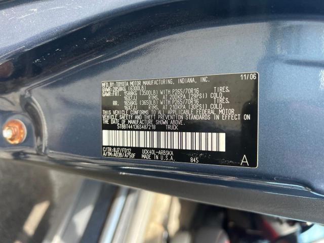 5TBBT44136S487218 - 2006 TOYOTA TUNDRA ACCESS CAB SR5 TEAL photo 10