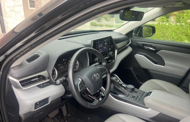 5TDGZRBH8MS121244 - 2021 TOYOTA HIGHLANDER XLE Սև լուսանկար 9