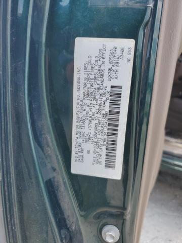 5TBRT34113S432903 - 2003 TOYOTA TUNDRA ACCESS CAB SR5 GREEN photo 12