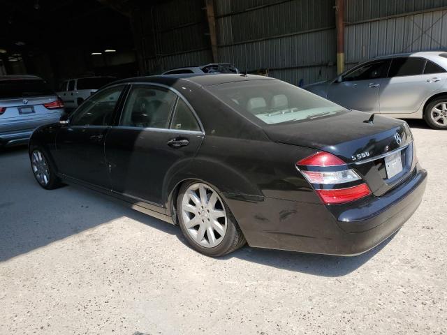 WDDNG71X07A023598 - 2007 MERCEDES-BENZ S 550 BLACK photo 2