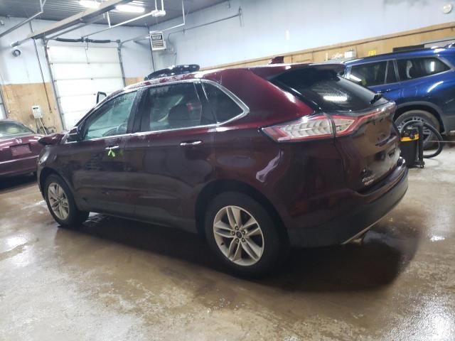 2FMPK4J87JBC17142 - 2018 FORD EDGE SEL BURGUNDY photo 2