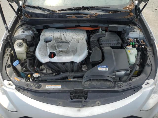 KMHEC4A48FA122724 - 2015 HYUNDAI SONATA HYBRID SILVER photo 11