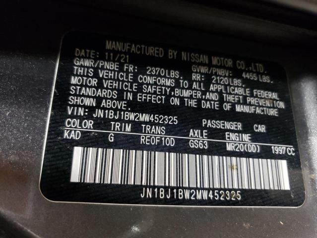 JN1BJ1BW2MW452325 - 2021 NISSAN ROGUE SPOR SV GRAY photo 13