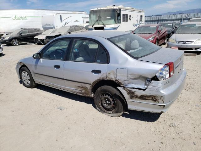 1HGES16315L011281 - 2005 HONDA CIVIC DX VP SILVER photo 2