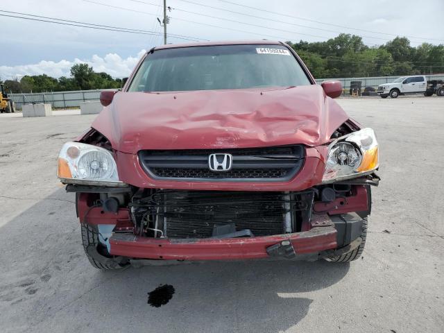 2HKYF18434H529403 - 2004 HONDA PILOT EX MAROON photo 5