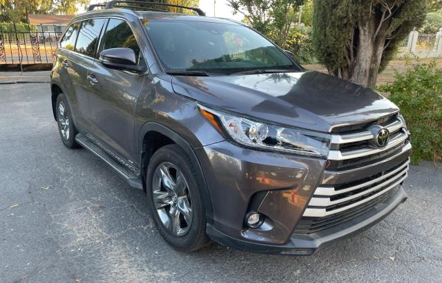 5TDDGRFH2KS068556 - 2019 TOYOTA HIGHLANDER HYBRID LIMITED CHARCOAL photo 1