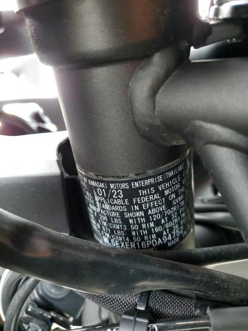 ML5EXER16PDA94752 - 2023 KAWASAKI EX650 R Ақ фото 9