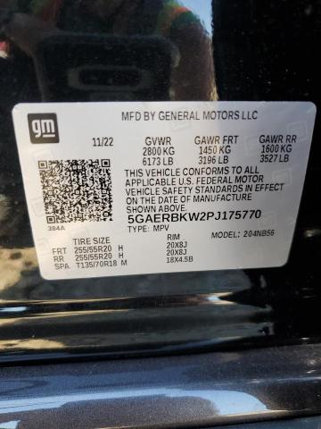 5GAERBKW2PJ175770 - 2023 BUICK ENCLAVE ESSENCE შავი ფოტო 13