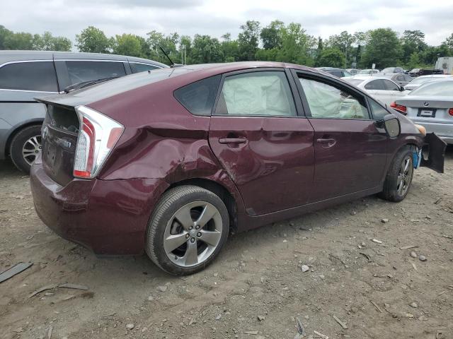 JTDKN3DU5D5592772 - 2013 TOYOTA PRIUS MAROON photo 3