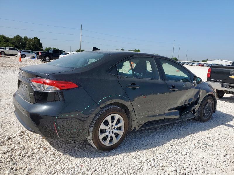 5YFEPMAE7MP204289 - 2021 TOYOTA COROLLA LE BLACK photo 3