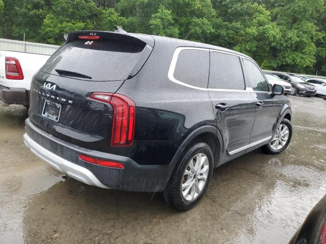 5XYP24HC7NG255518 - 2022 KIA TELLURIDE LX BLACK photo 3