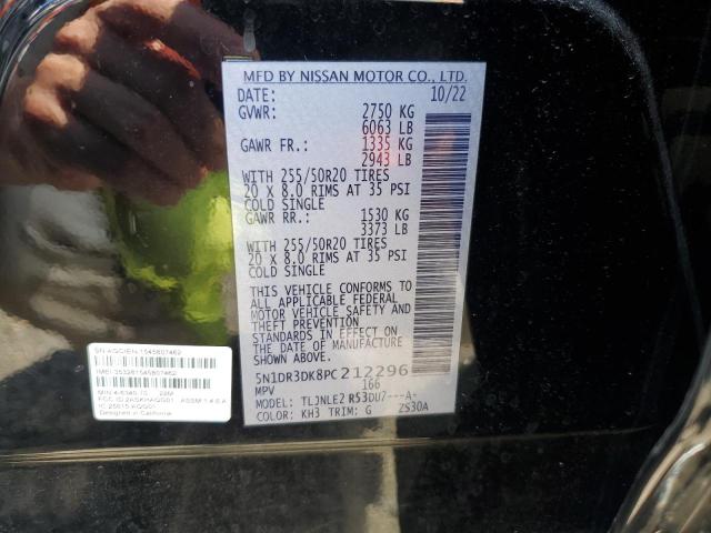 5N1DR3DK8PC212296 - 2023 NISSAN PATHFINDER PLATINUM 黑色 照片 13