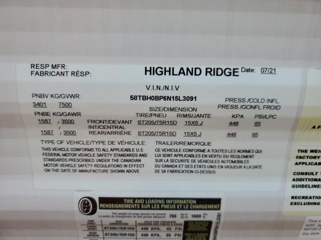 58TBH0BP6N15L3091 - 2022 OPRG HIGHLAND TWO TONE photo 10