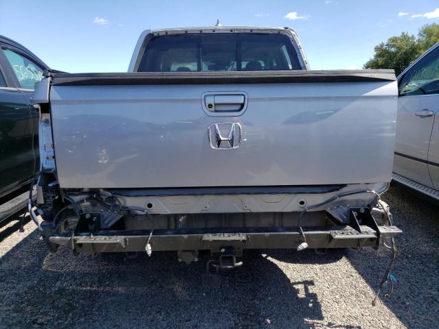 5FPYK3F71LB010407 - 2020 HONDA RIDGELINE RTL SILVER photo 6