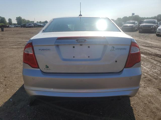 3FADP0L30CR237049 - 2012 FORD FUSION HYBRID SILVER photo 6