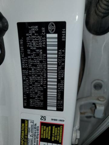 4T1G11AK0PU807778 - 2023 TOYOTA CAMRY SE NIGHT SHADE WHITE photo 13