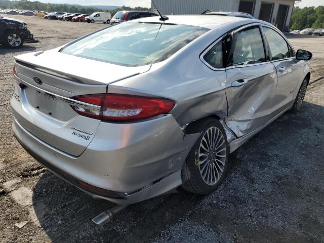 3FA6P0RU7JR249284 - 2018 FORD FUSION TITANIUM/PLATINUM HEV SILVER photo 3