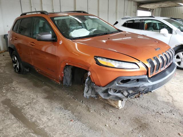 1C4PJMBSXFW702012 - 2015 JEEP CHEROKEE TRAILHAWK ORANGE photo 4