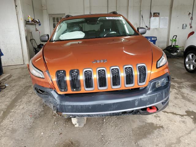 1C4PJMBSXFW702012 - 2015 JEEP CHEROKEE TRAILHAWK ORANGE photo 5