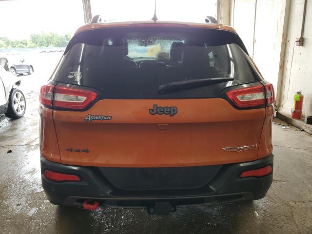 1C4PJMBSXFW702012 - 2015 JEEP CHEROKEE TRAILHAWK ORANGE photo 6