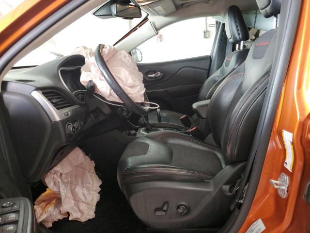 1C4PJMBSXFW702012 - 2015 JEEP CHEROKEE TRAILHAWK ORANGE photo 7