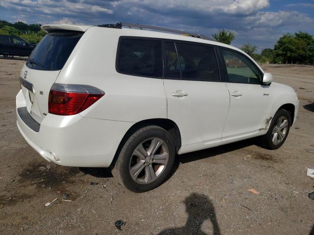 JTEES43A382106871 - 2008 TOYOTA HIGHLANDER SPORT WHITE photo 3