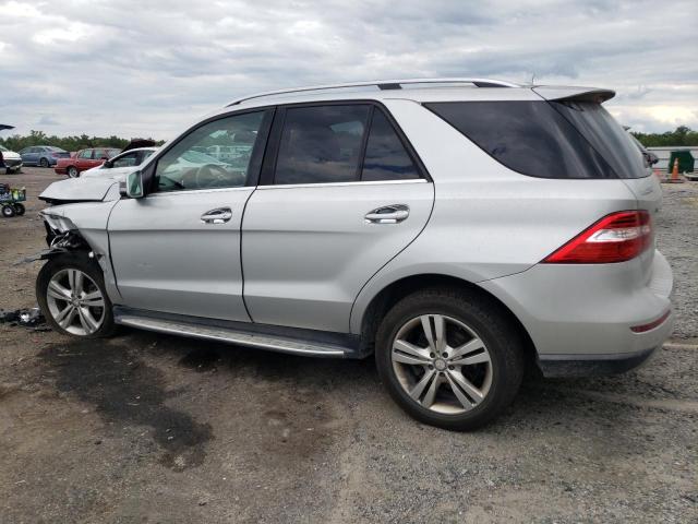 4JGDA5HB9FA496626 - 2015 MERCEDES-BENZ ML 350 4MATIC SILVER photo 2