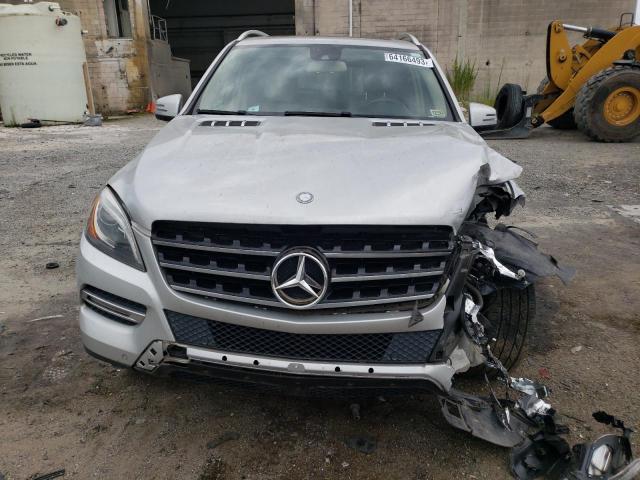 4JGDA5HB9FA496626 - 2015 MERCEDES-BENZ ML 350 4MATIC SILVER photo 5