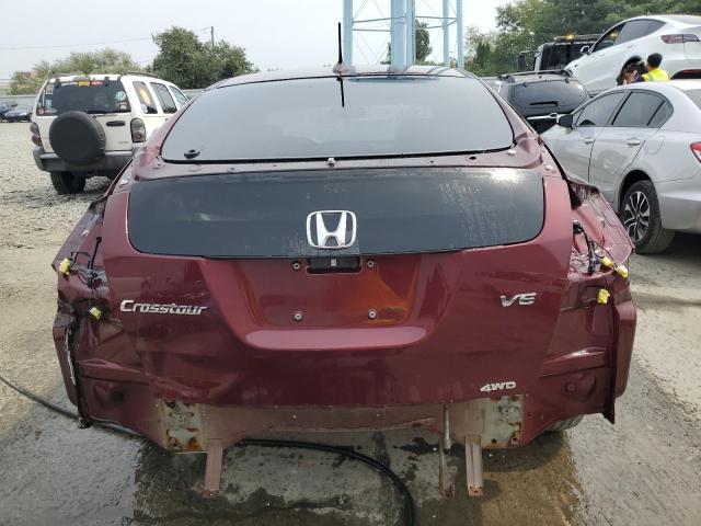 5J6TF2H55CL007854 - 2012 HONDA CROSSTOUR EXL ბურგუნდია ფოტო 6