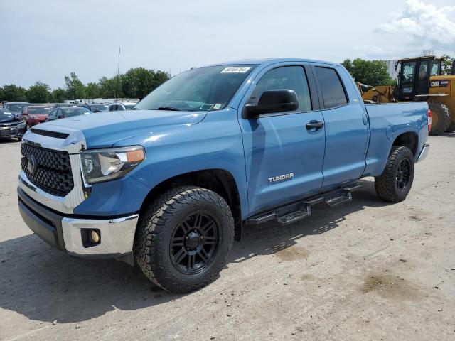 5TFUM5F13KX080035 - 2019 TOYOTA TUNDRA DOUBLE CAB SR/SR5 BLUE photo 1