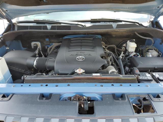 5TFUM5F13KX080035 - 2019 TOYOTA TUNDRA DOUBLE CAB SR/SR5 BLUE photo 11