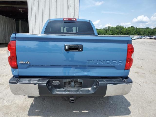 5TFUM5F13KX080035 - 2019 TOYOTA TUNDRA DOUBLE CAB SR/SR5 BLUE photo 6