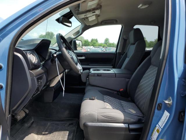 5TFUM5F13KX080035 - 2019 TOYOTA TUNDRA DOUBLE CAB SR/SR5 BLUE photo 7