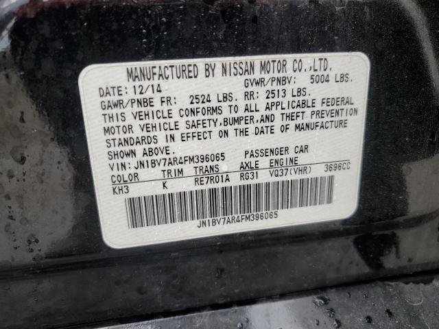 JN1BV7AR4FM396065 - 2015 INFINITI Q50 BASE BLACK photo 12