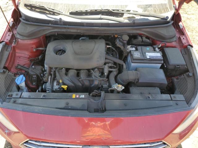 3KPC24A37KE060813 - 2019 HYUNDAI ACCENT SE RED photo 11