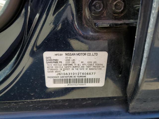 JN1DA31D12T404477 - 2002 NISSAN MAXIMA GLE BLUE photo 12