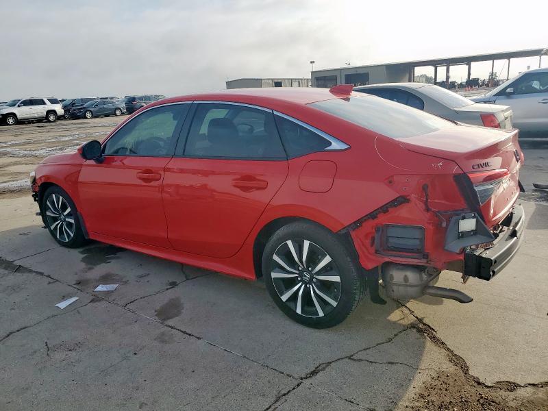 2HGFE1F79RH305254 - 2024 HONDA CIVIC EX RED photo 2