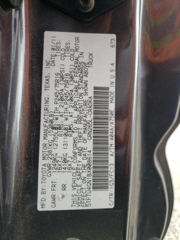5TFTU4GN1BX008614 - 2011 TOYOTA TACOMA PRERUNNER ACCESS CAB GRAY photo 12