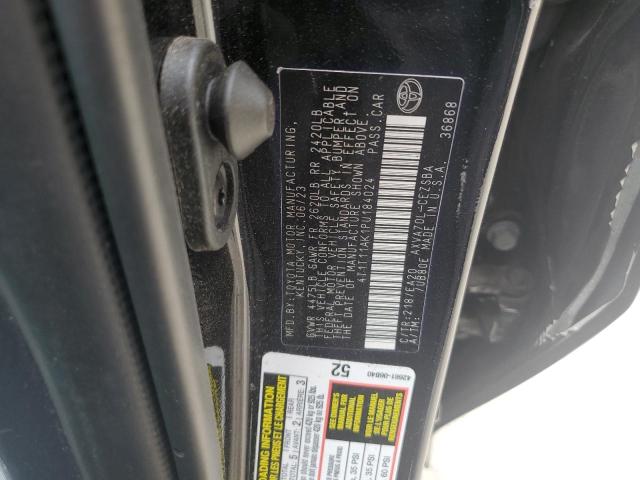 4T1T11AK1PU184024 - 2023 TOYOTA CAMRY SE NIGHT SHADE BLACK photo 12