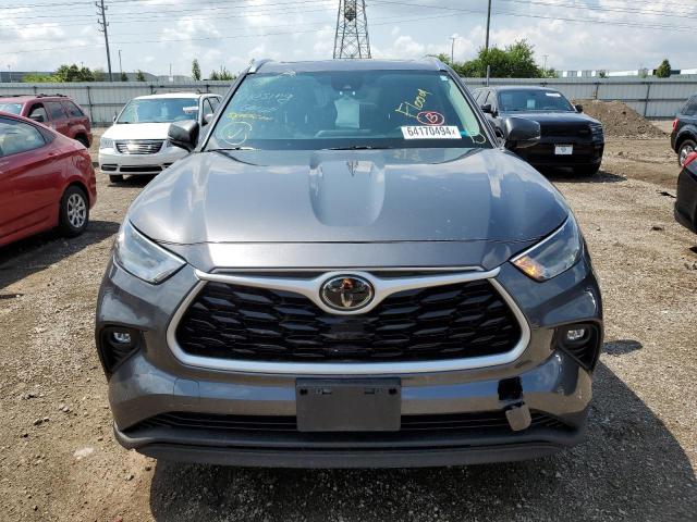5TDGZRBH1MS083744 - 2021 TOYOTA HIGHLANDER XLE GRAY photo 5