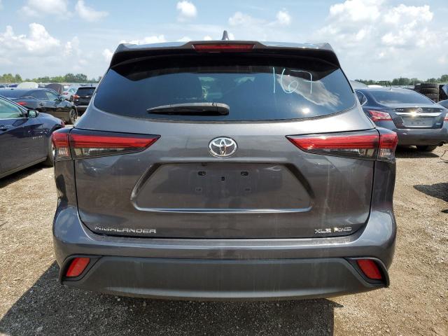 5TDGZRBH1MS083744 - 2021 TOYOTA HIGHLANDER XLE GRAY photo 6