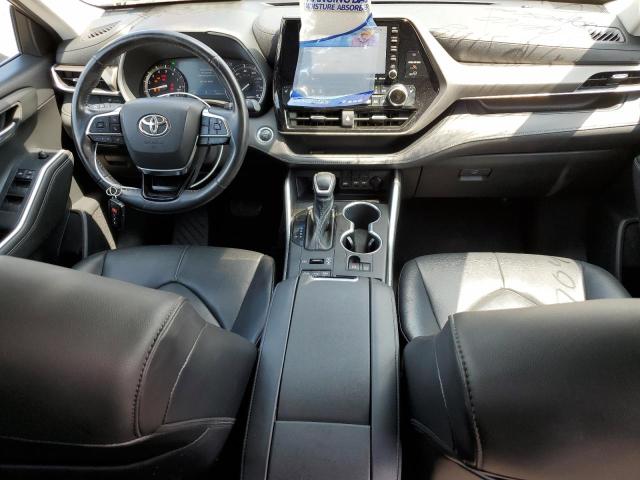 5TDGZRBH1MS083744 - 2021 TOYOTA HIGHLANDER XLE GRAY photo 8