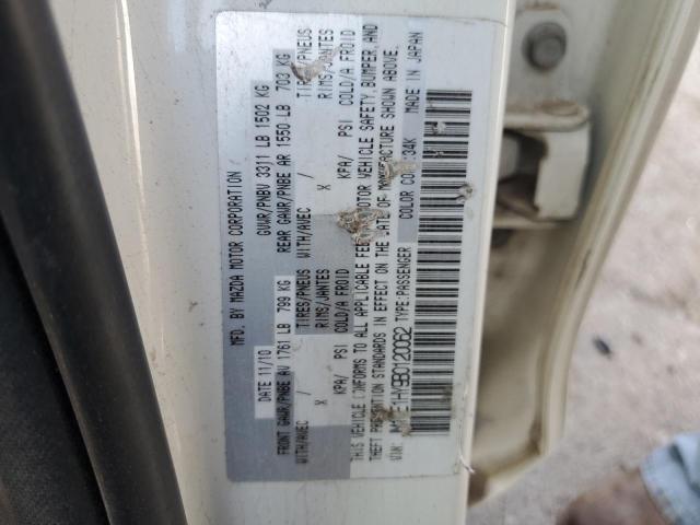 JM1DE1HY9B0120062 - 2011 MAZDA MAZDA2 WHITE photo 13