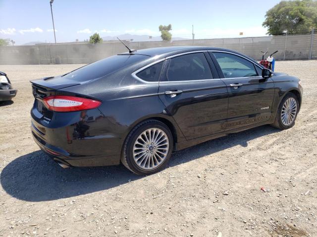 3FA6P0RU7ER379538 - 2014 FORD FUSION TITANIUM HEV BLACK photo 3